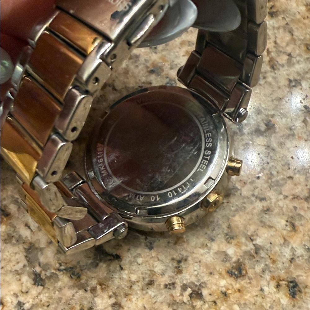 Michael Kors Two-Tone Crystal Women's Watch - Picture 3 of 6